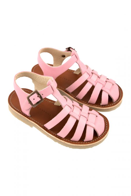 BRAIDED SANDALS PINK