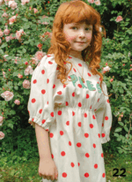 SWALLOW KIDS DRESS WHITE POLKA DOTS - Image 2