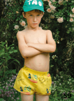 PUPPY KIDS SWIMSUIT YELLOW SHIPS - Image 2