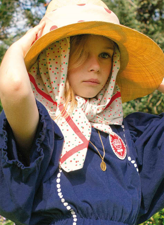SWALLOW KIDS DRESS BLUE SHELLS