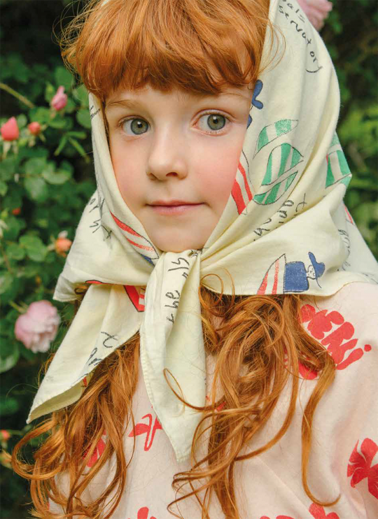 RAY ONESIZE SCARF YELLOW SHIPS