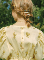 SWALLOW KIDS DRESS YELLOW WHEAT - Image 2