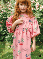 SWALLOW KIDS DRESS PINK SHIPS