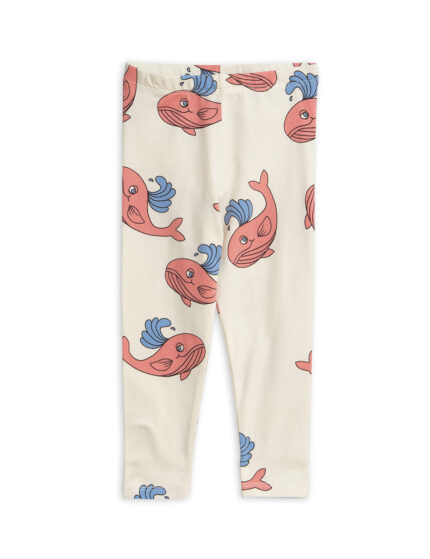 WHALE AOP LEGGINGS PINK