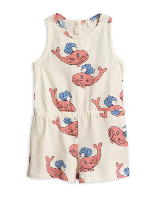 WHALE AOP SUMMERSUIT PINK