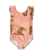 CROCCO RUFFLED SWIMSUIT PINK