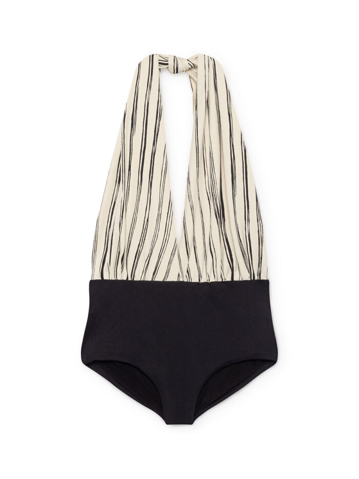 BAMBOO WRAP BATHING SUIT BLACK - Image 2