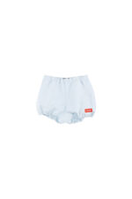 DENIM BALLOON SHORT LIGHT DENIM/RED