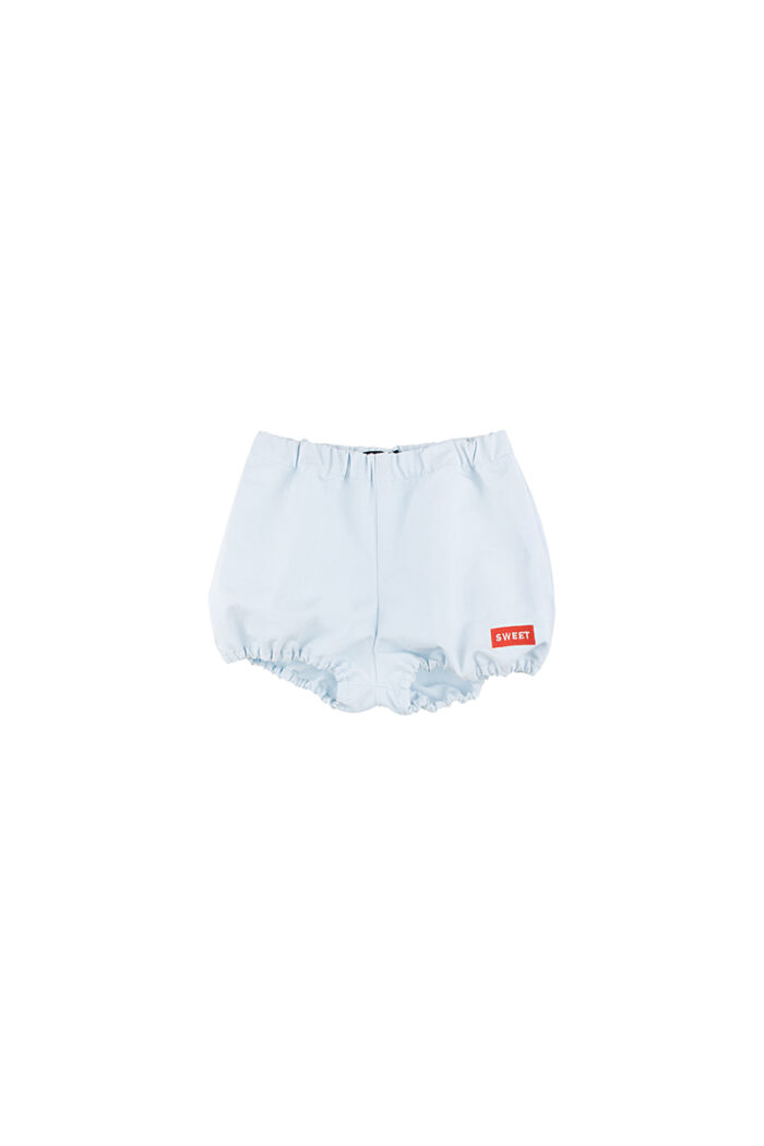 DENIM BALLOON SHORT LIGHT DENIM/RED - Image 1