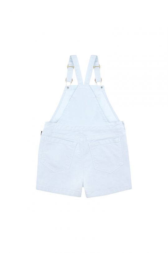 PLAYFUL DENIM SHORT OVERALL LIGHT DENIM