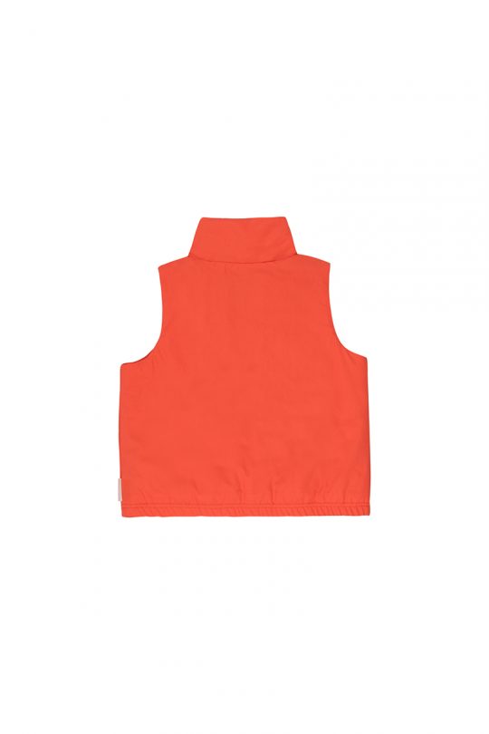 HAPPY FACE VEST RED/CREAM