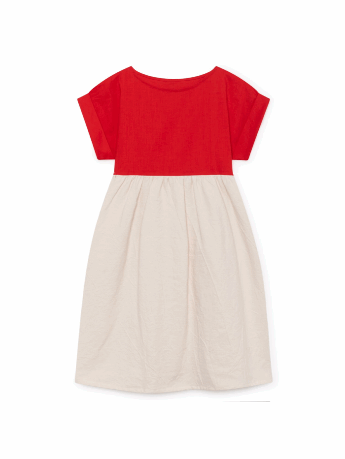 ORIGAMI T-SHIRT DRESS SCARLET - Image 2