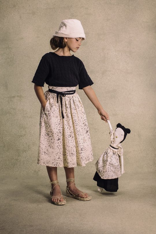 IKEBANA APRON DRESS PRINTED