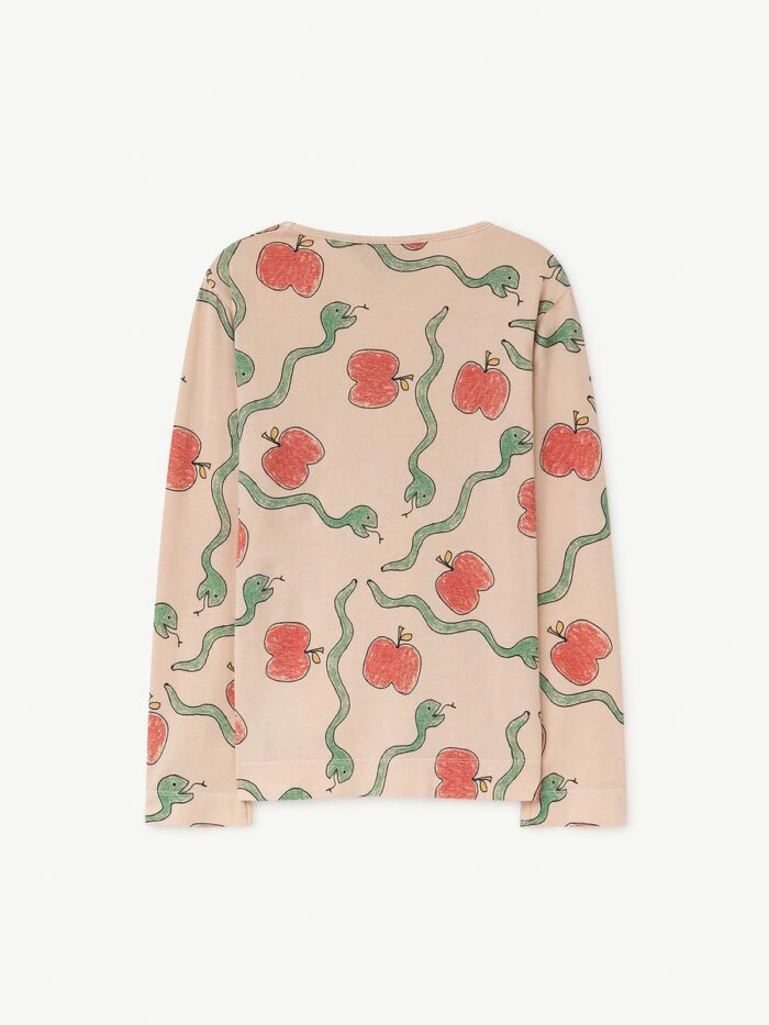 EEL KIDS T-SHIRT ORANGE APPLES & SNAKES - Image 2