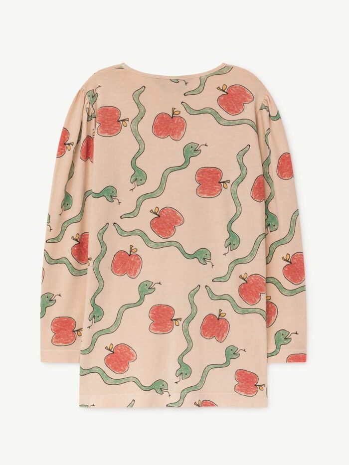 PIGEON KIDS DRESS ORANGE APPLES & SNAKES - Image 2