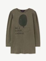 PIGEON KIDS DRESS GREEN BALLOON