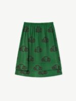 KITTEN KIDS SKIRT GREEN CIRCLES