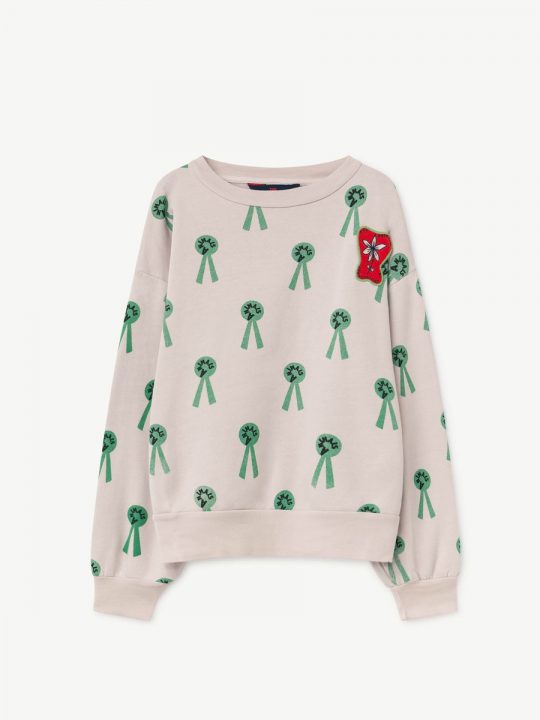 BEAR KIDS SWEATSHIRT MAUVE ANIMALS