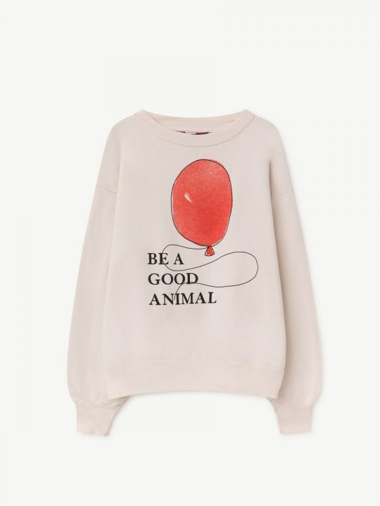 BEAR KIDS SWEATSHIRT WHITE BALLOON