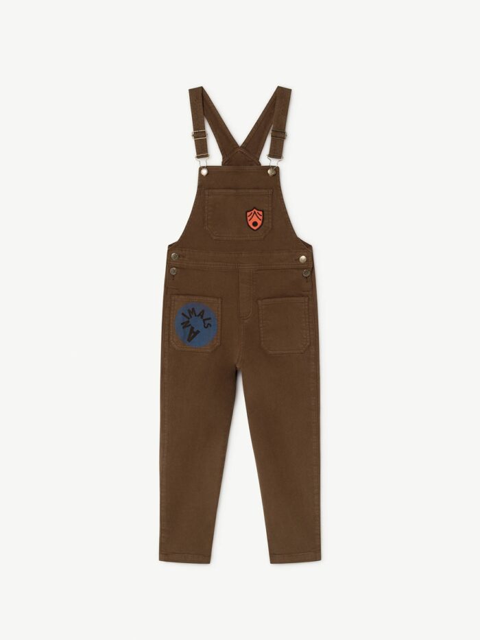 MULE KIDS JUMPSUIT BROWN ANIMALS - Image 1