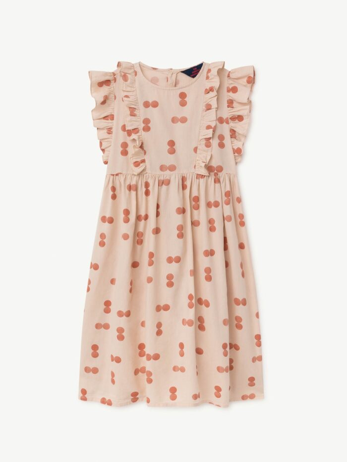 OTTER KIDS DRESS ORANGE CIRCLES - Image 2