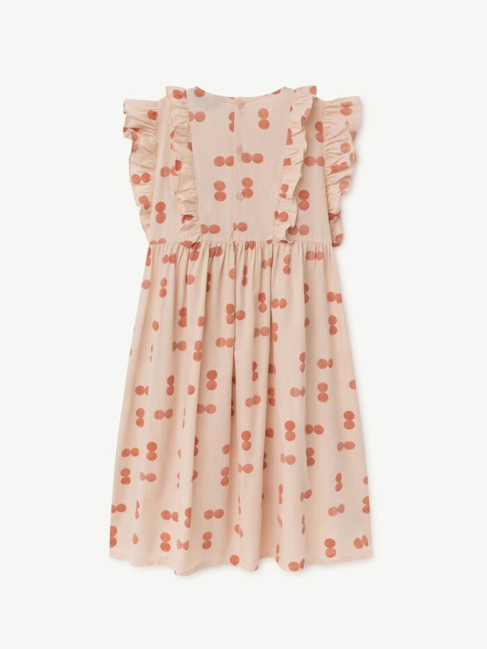 OTTER KIDS DRESS ORANGE CIRCLES - Image 4