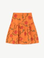 TURKEY KIDS SKIRT ORANGE APPLES & SNAKES