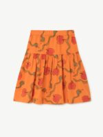 TURKEY KIDS SKIRT ORANGE APPLES & SNAKES - Image 2