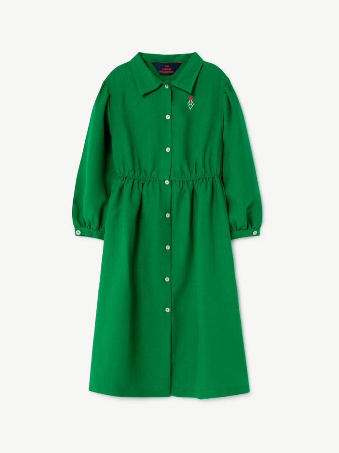 GREEN DOLPHIN KIDS DRESS GREEN GRASS LOGO - Image 1