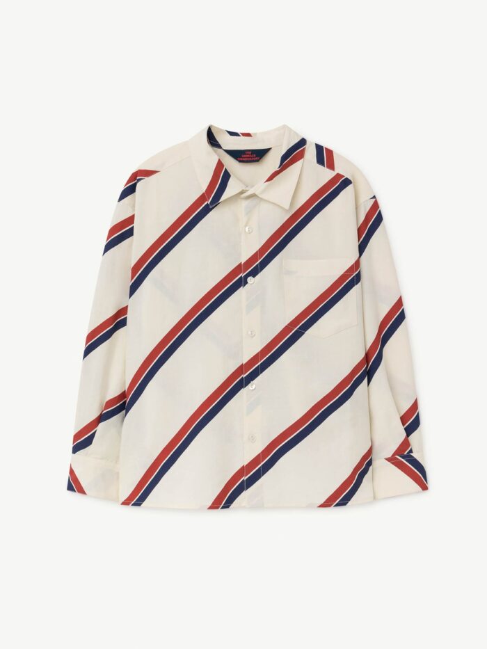 STRIPES WOLF KIDS SHIRT RAW WHITE STRIPES - Image 1