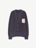 PLAIN RACOON KIDS CARDIGAN NAVY BLUE