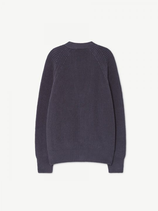 PLAIN RACOON KIDS CARDIGAN NAVY BLUE