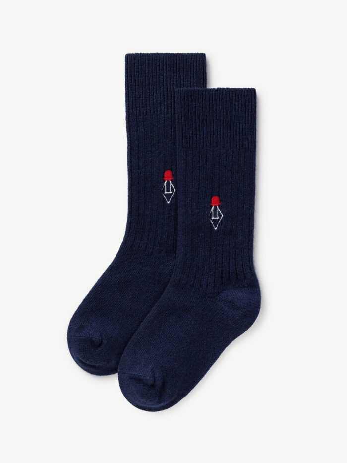 SKUNK KIDS SOCKS MILITARY NAVY BLUE LOGO - Image 1