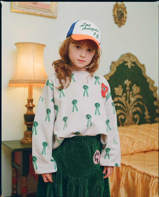 TURKEY KIDS SKIRT ELECTRIC GREEN