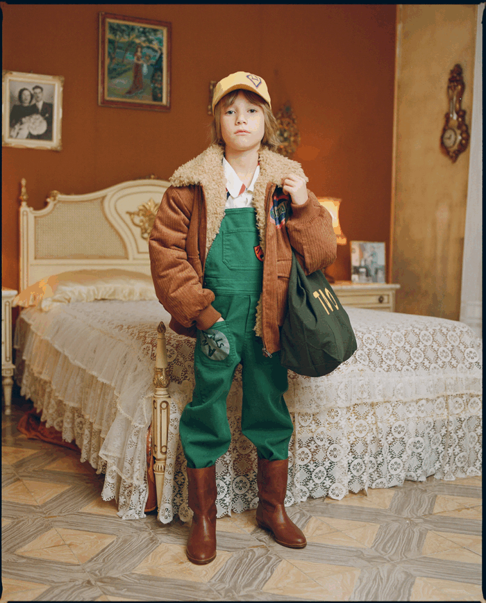 MULE KIDS JUMPSUIT GREEN ANIMALS - Image 1