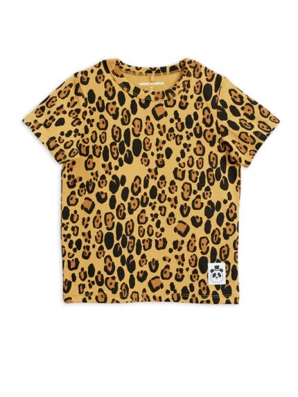 BASIC LEOPARD SS TEE TENCEL BEIGE