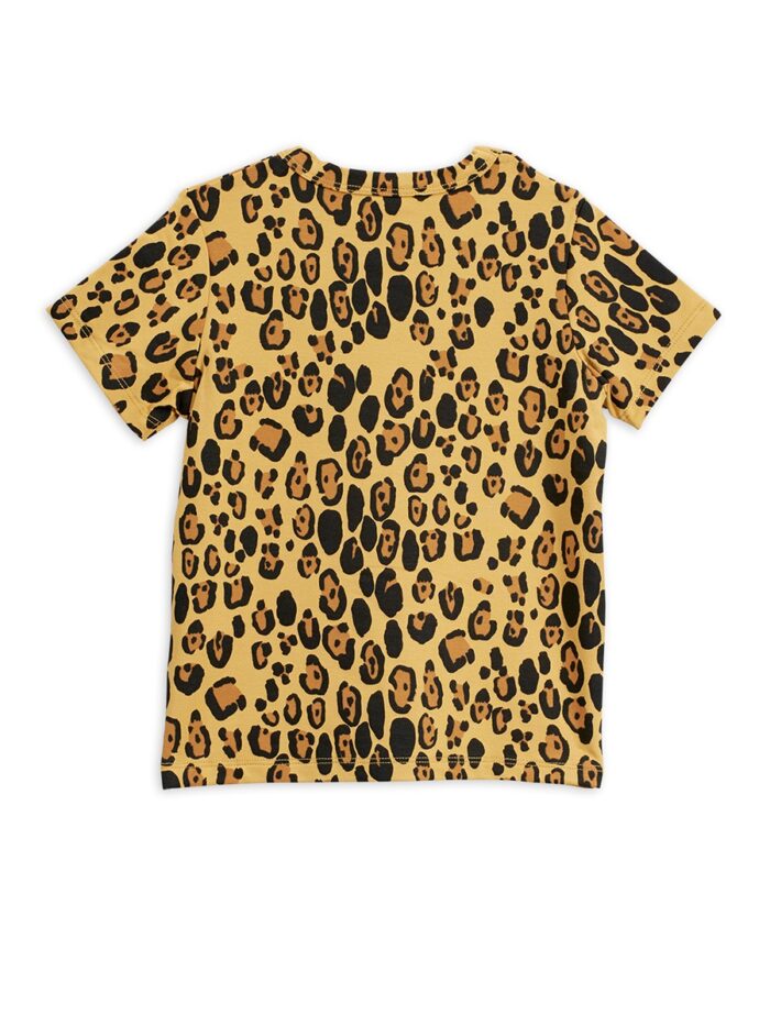 BASIC LEOPARD SS TEE TENCEL BEIGE - Image 2
