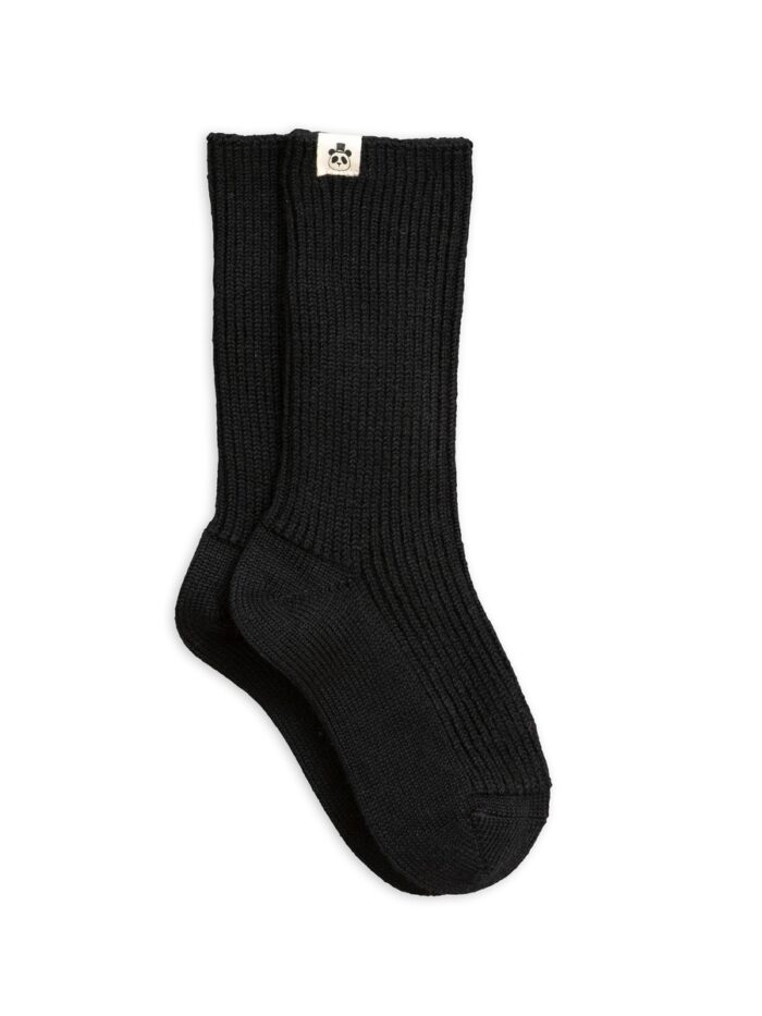 WOOL SOCK BLACK - Image 1