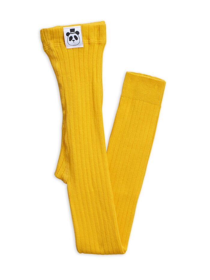 RIBBED LEGGINGS YELLOW - Image 1