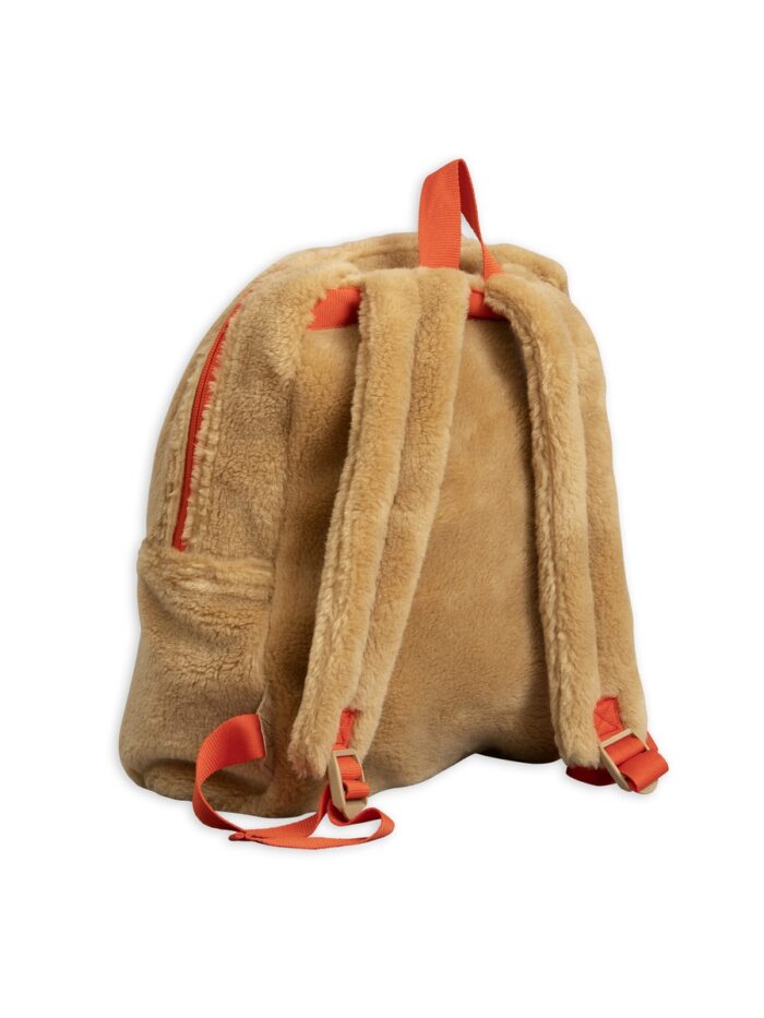 FAUX FUR BACKPACK BEIGE - Image 2