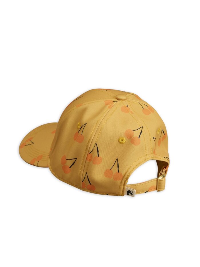 CHERRY PRINTED CAP YELLOW - Image 2