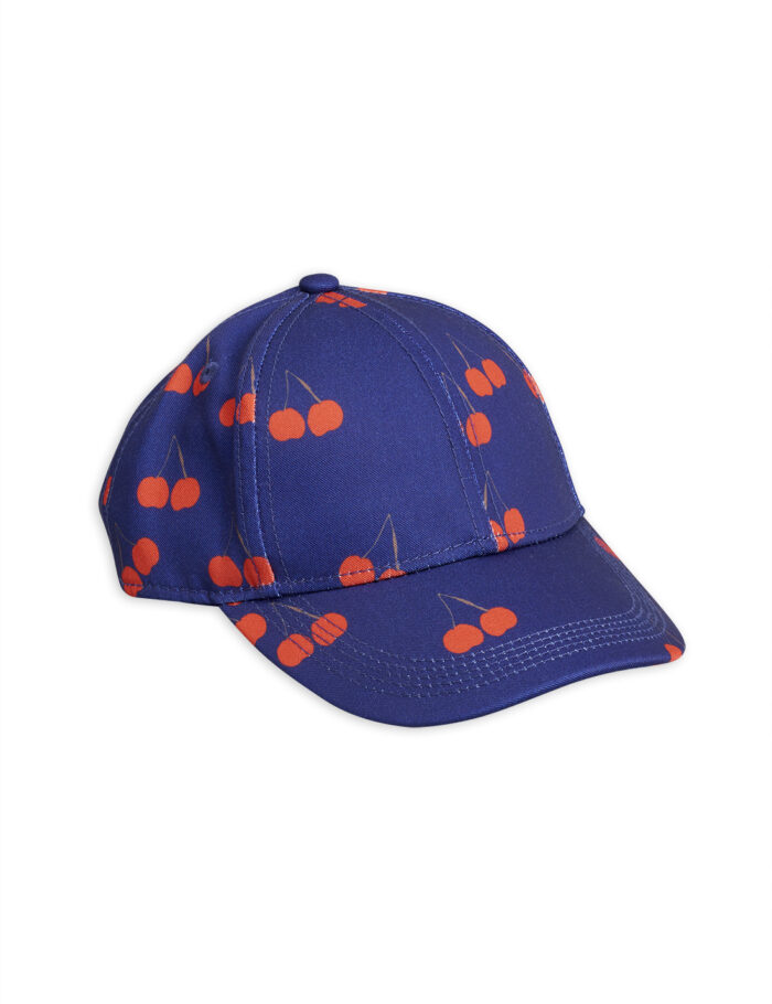 CHERRY PRINTED CAP BLUE - Image 1