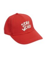 STAY WEIRD EMBROIDERY CAP RED