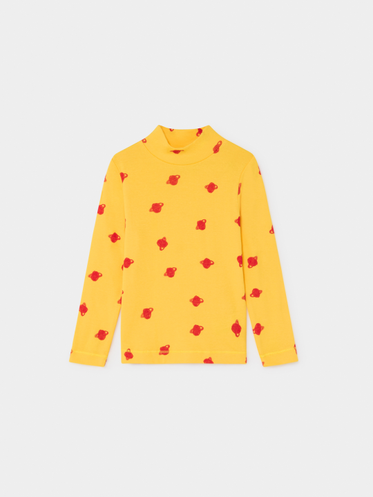 SMALL SATURN TURTLE NECK T-SHIRT