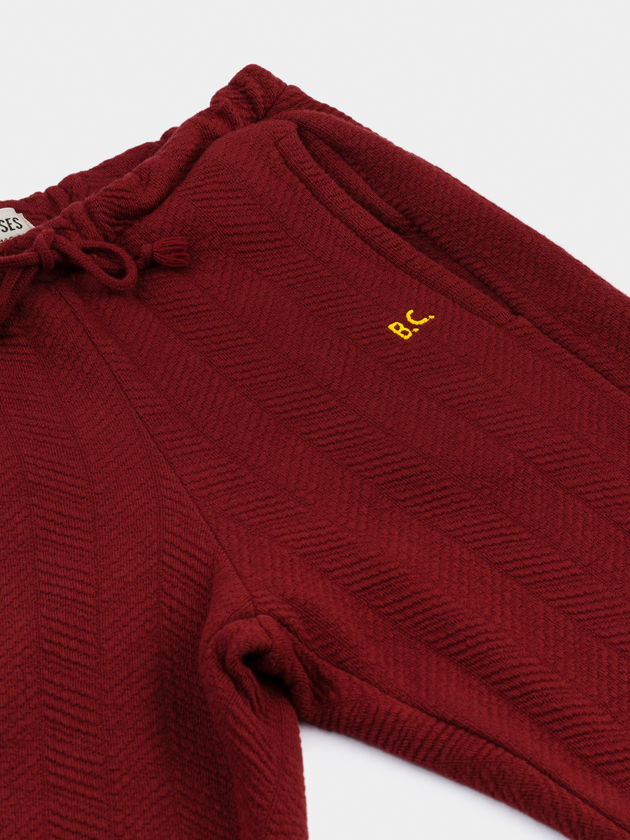 BLUE PATCH JOGGING PANTS Le Wardrobe