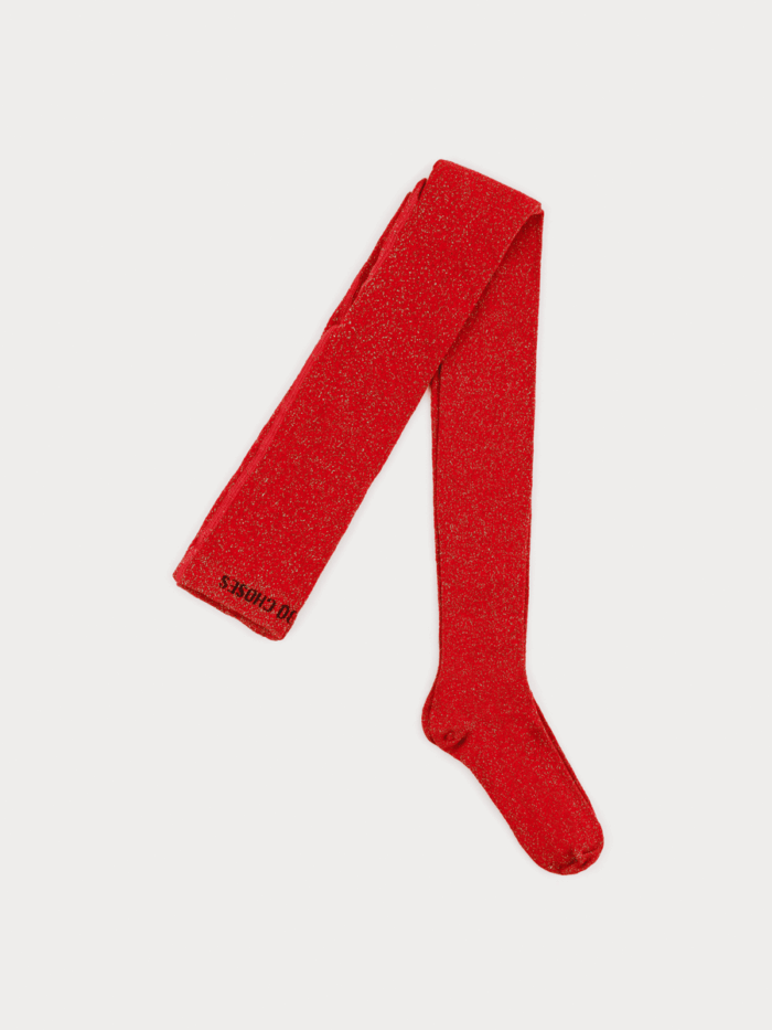 RED LUREX TIGHTS - Image 1