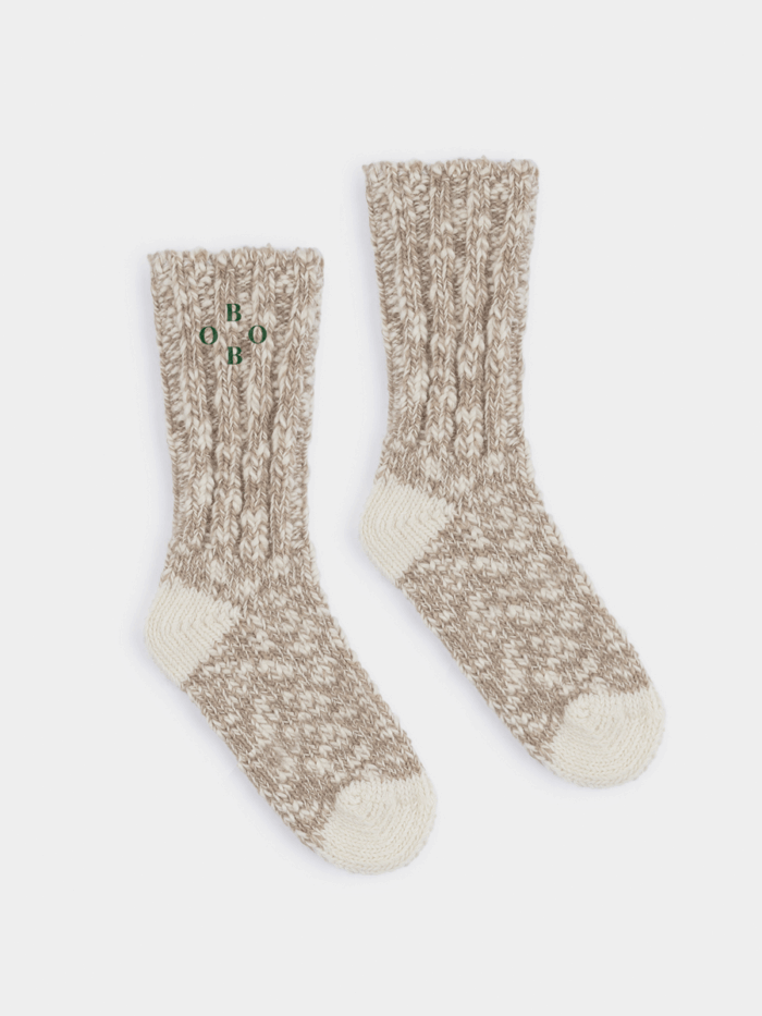 GREY BOBO THICK SOCKS - Image 1