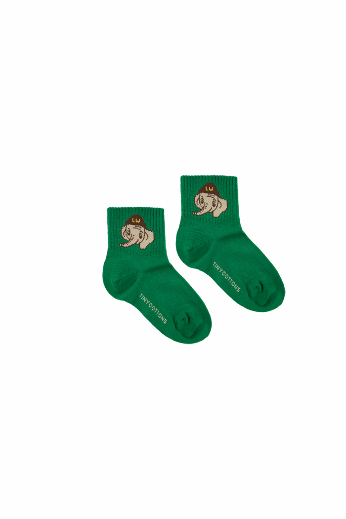 LUCKYPHANT MEDIUM SOCKS DEEP GREEN/SAND - Image 1