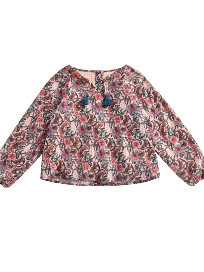 BLOUSE CALLETA BLUSH FLOWERS - Image 1