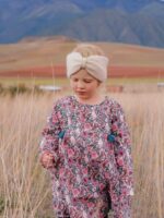 ROULOTTA BLUSH FLOWERS DRESS